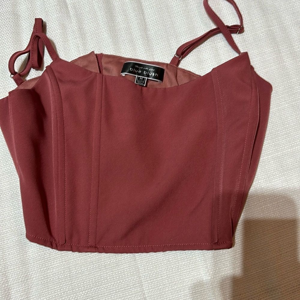 Blue Blush Corset Dusty Rose Size M